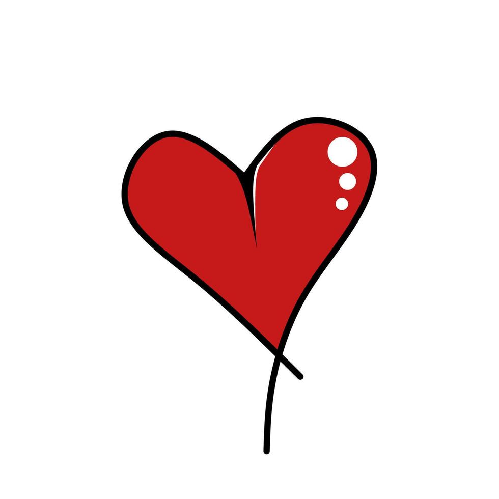 Liebesikonendesign, einfache Ikone mit Eleganzkonzept, perfekt für Valentinssymbol vektor
