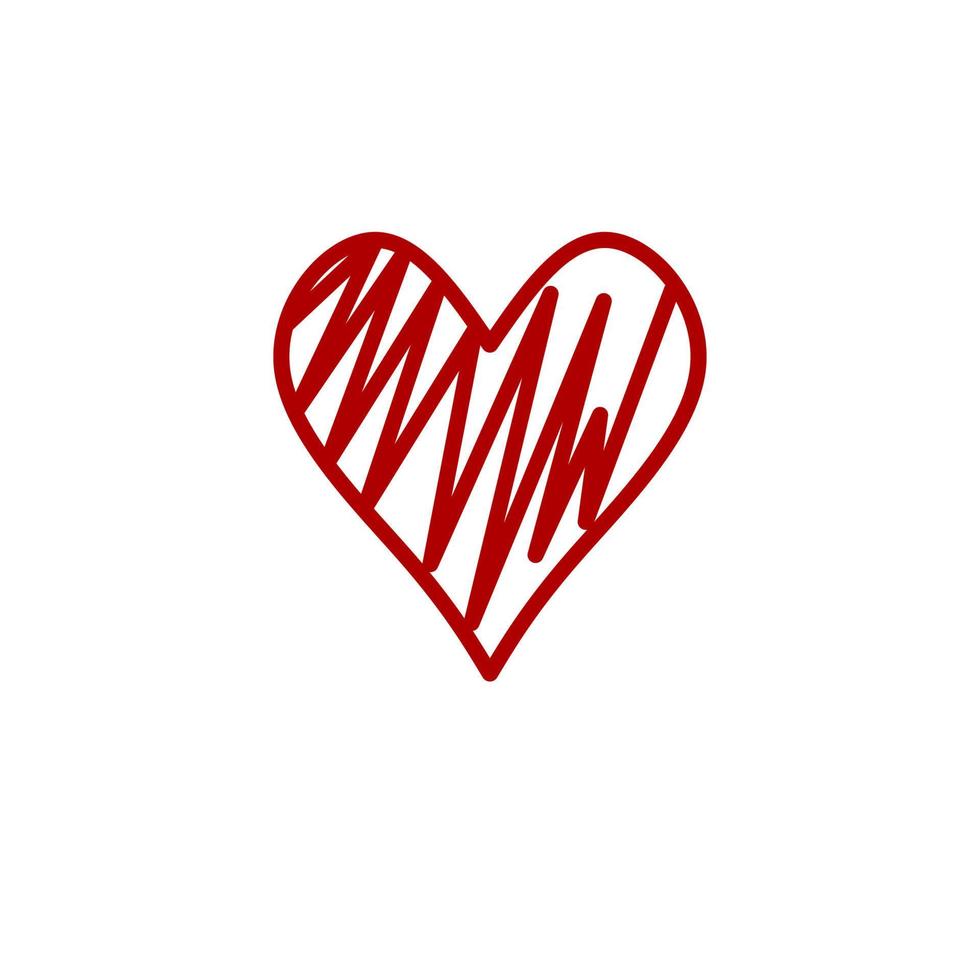 Liebesikonendesign, einfache Ikone mit Eleganzkonzept, perfekt für Valentinssymbol vektor