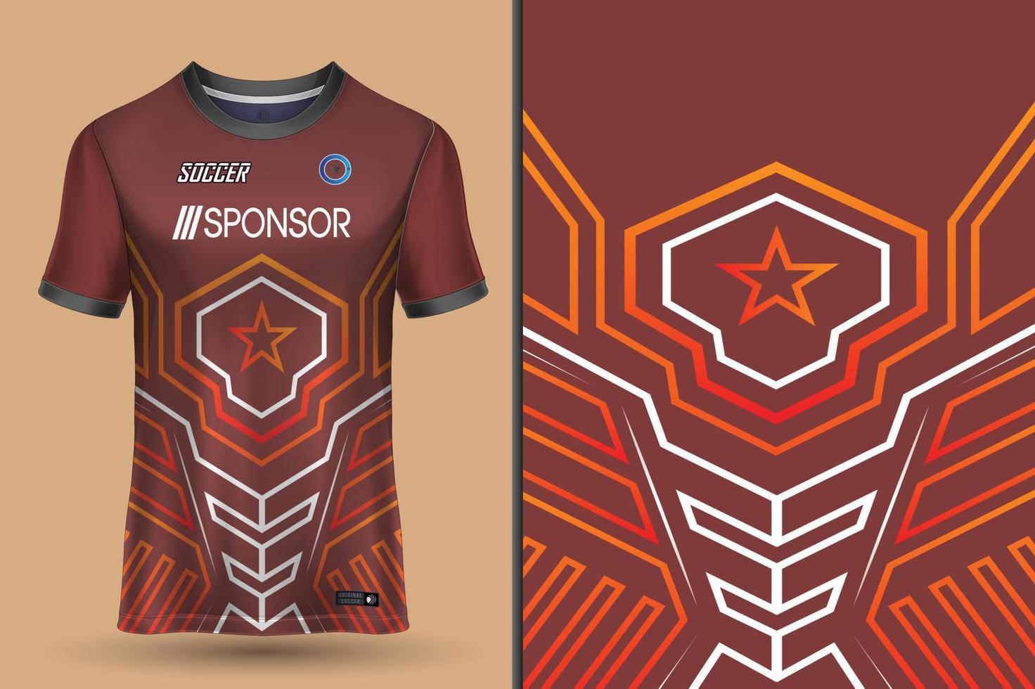 Sport-Trikot-Design für Sublimation vektor