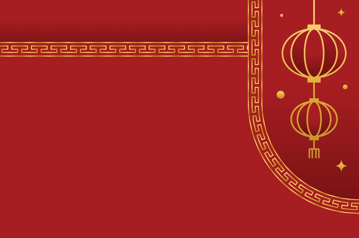 traditioneller chinesischer roter hintergrund vektor