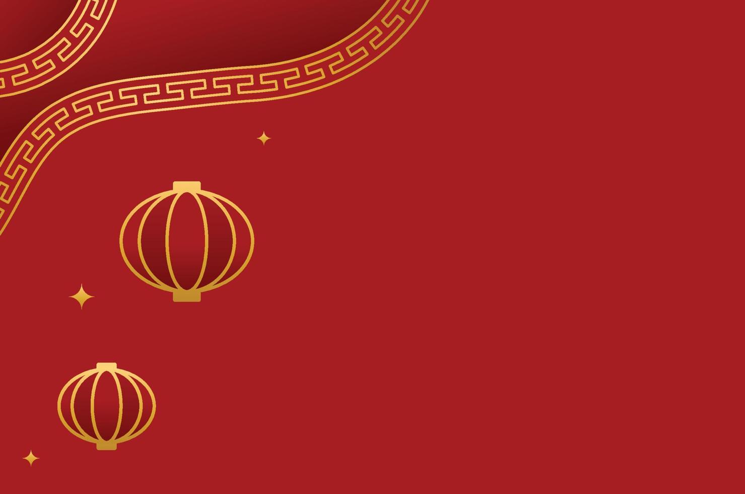 traditionell kinesisk röd bakgrund vektor
