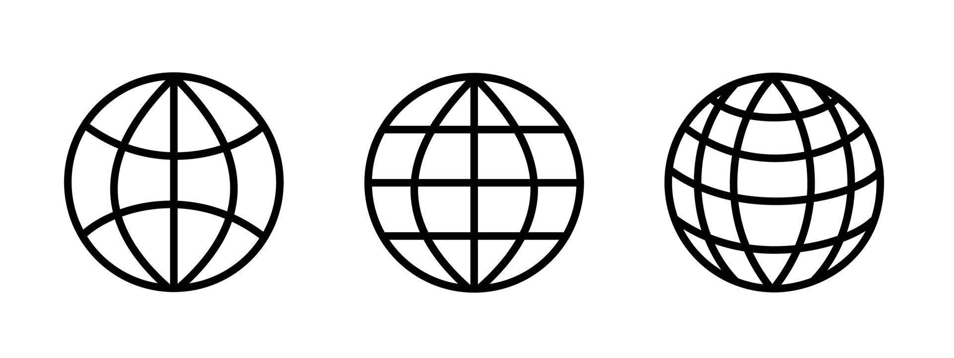 Weltsymbol, Vektorillustration auf weißem Hintergrund vektor