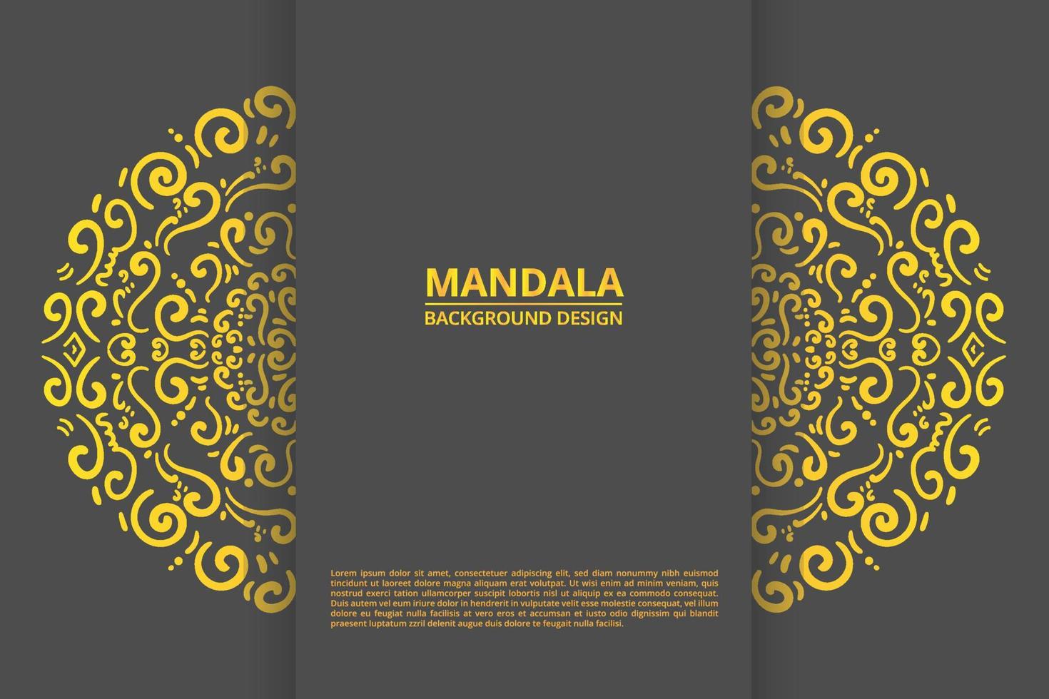 Mandala-Ornament-Hintergrund-Design-Vektor vektor