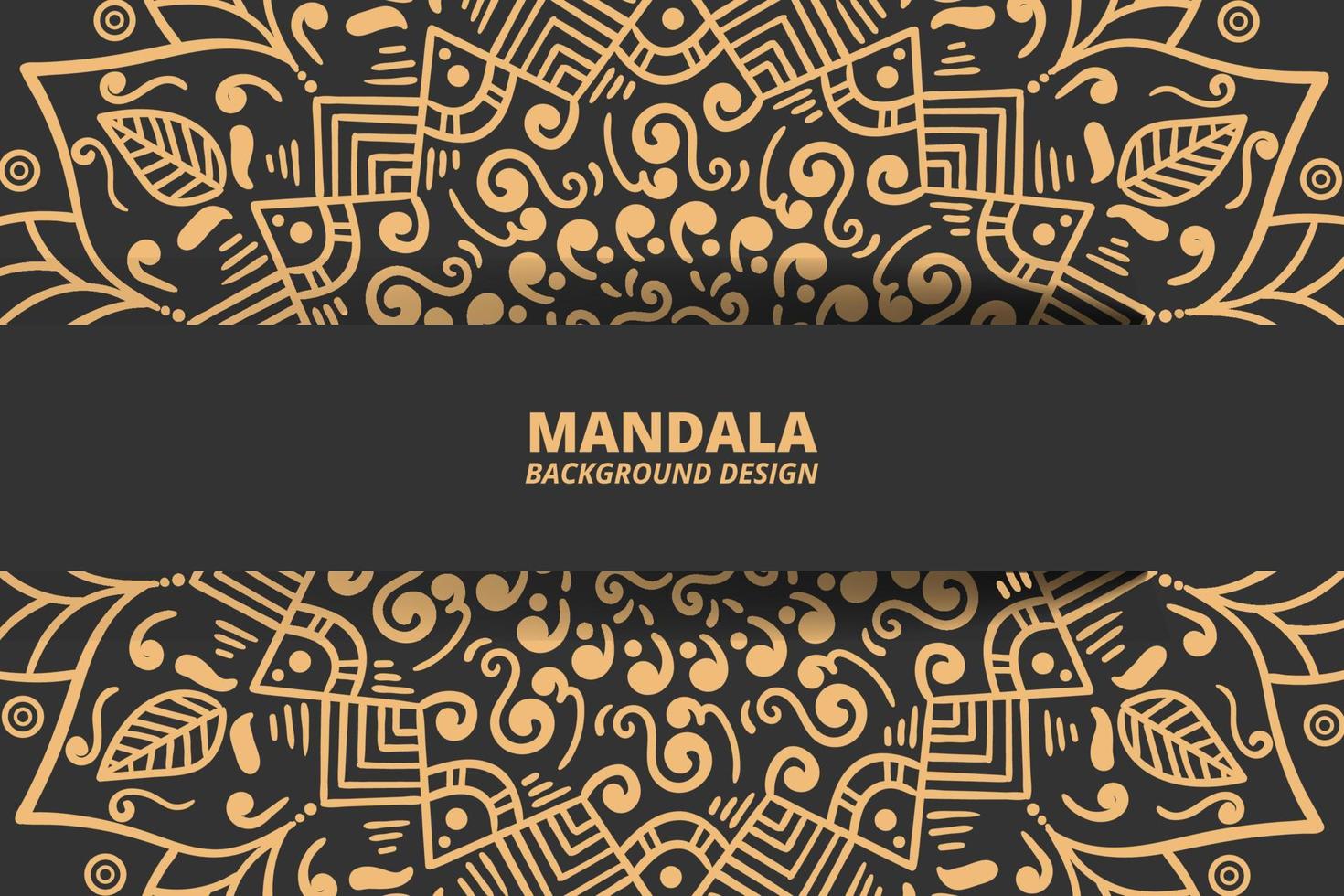 Mandala-Ornament-Hintergrund-Design-Vektor vektor