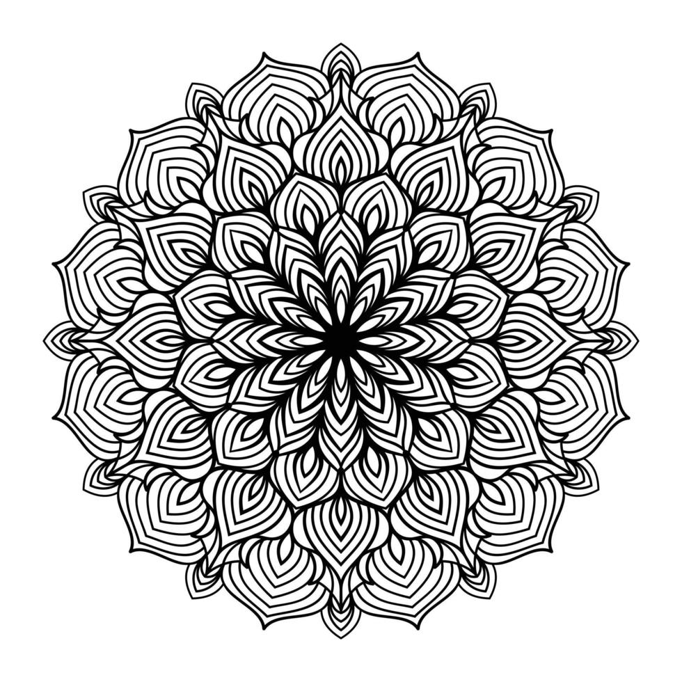 mandala floral line art skizziert gekritzel zum ausmalen von seiten innenraum, mandala floral ausmalseite vektor