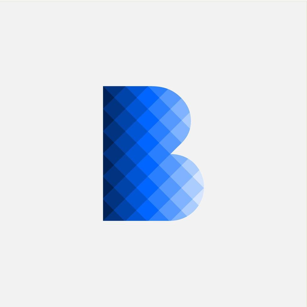 Buchstabe b-Symbol-Logo-Vektor-Design-Vorlage vektor