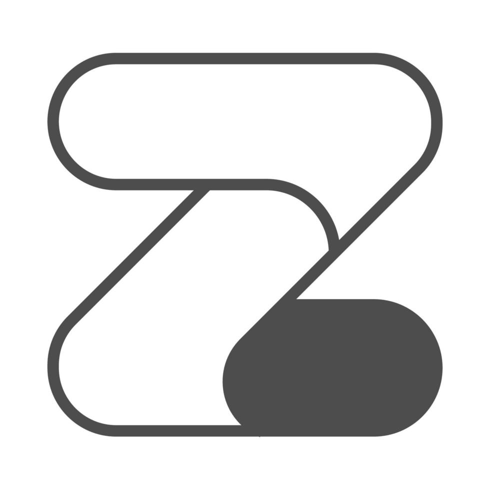 brev z logotyp ikon design vektor