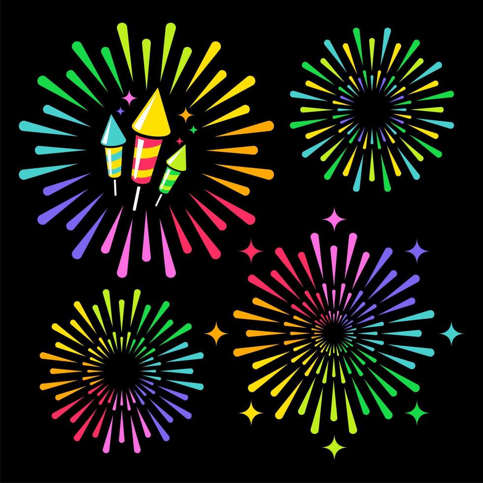 Feuerwerk-Vektor-Illustration vektor