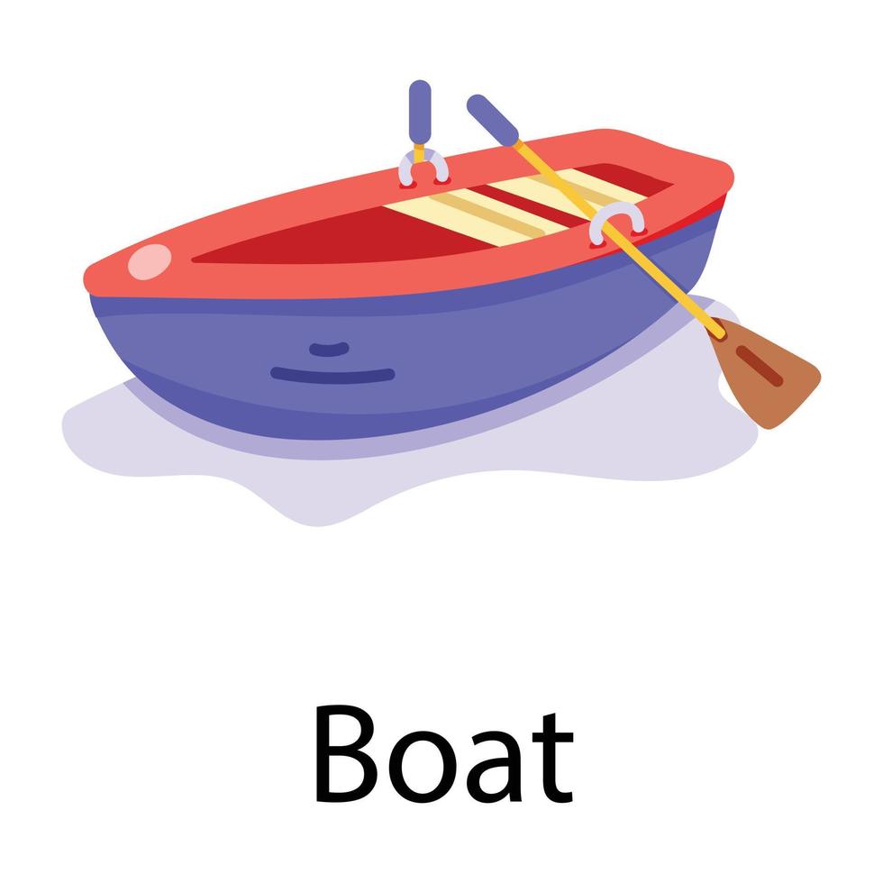 trendige Bootskonzepte vektor