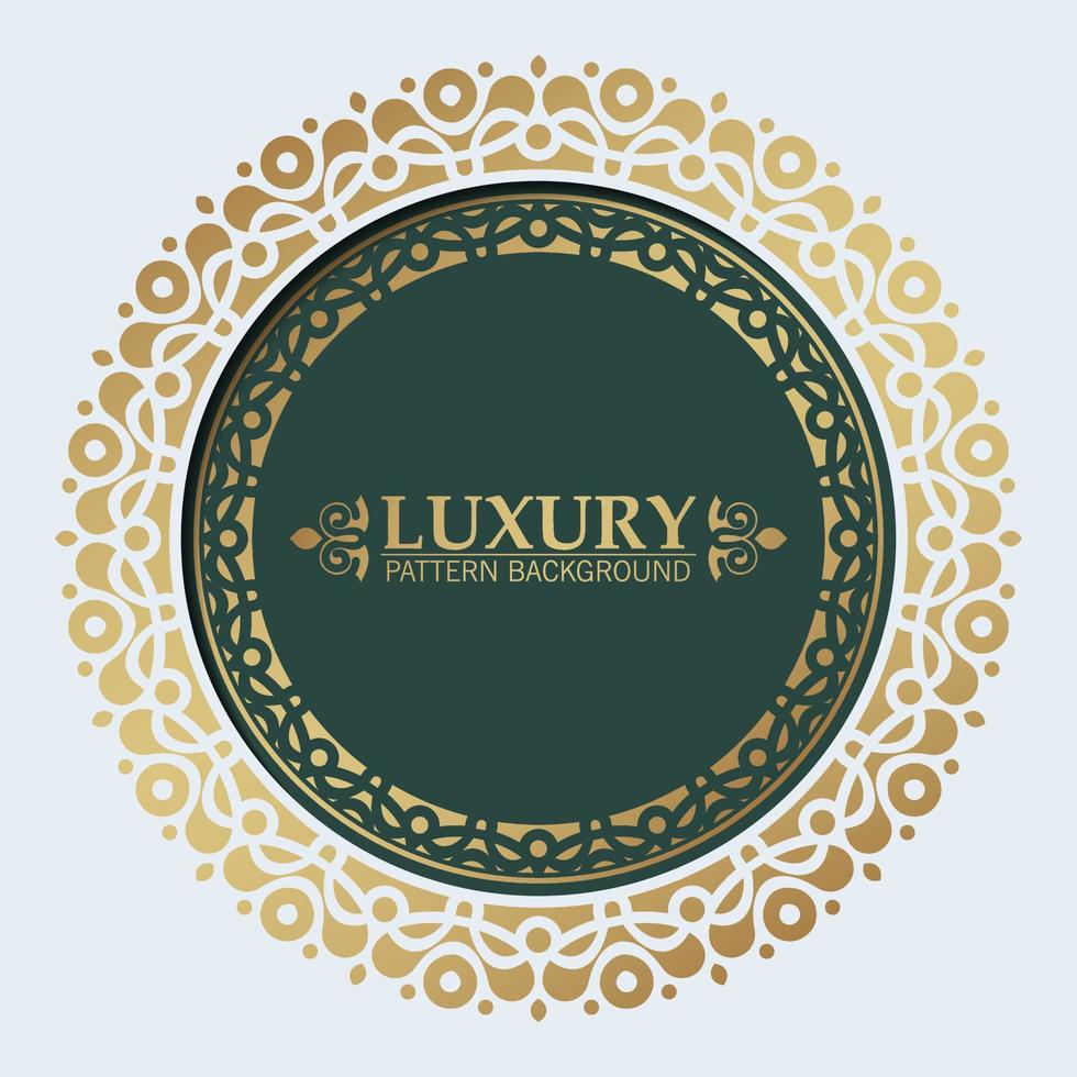 Luxus-Goldrand-Muster-Hintergrund vektor
