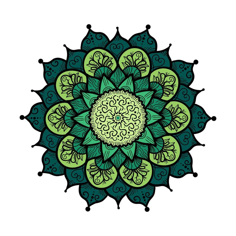 mandala linjemall vektor