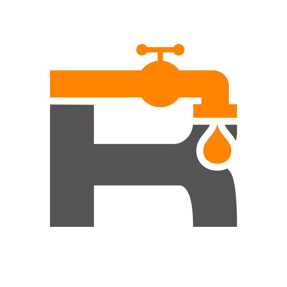 buchstabe r klempner logo design. vorlage für sanitärwasser vektor