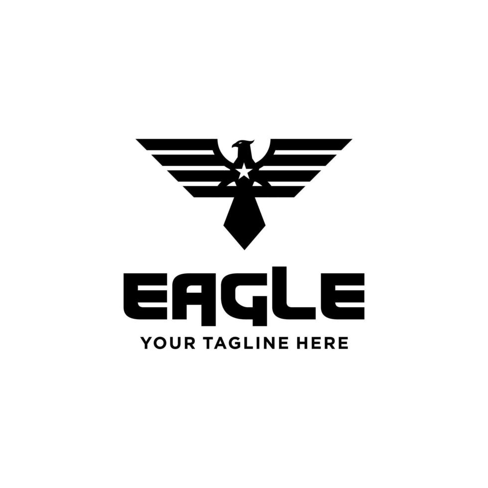 Adler-Design-Logo - Vektorillustration, Adler-Emblem-Design auf weißem Hintergrund. geeignet für Ihre Designanforderungen, Logos, Illustrationen, Animationen usw vektor