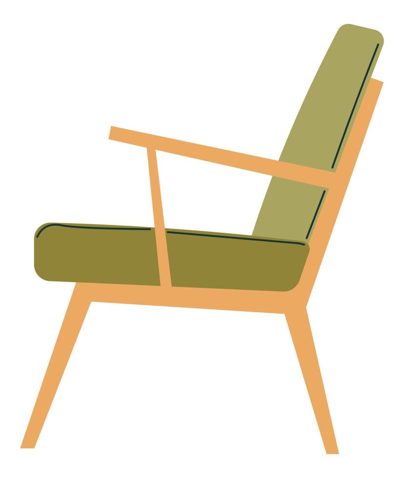 unbedeutender Stuhl für Hauptinnenarchitekturvektor vektor