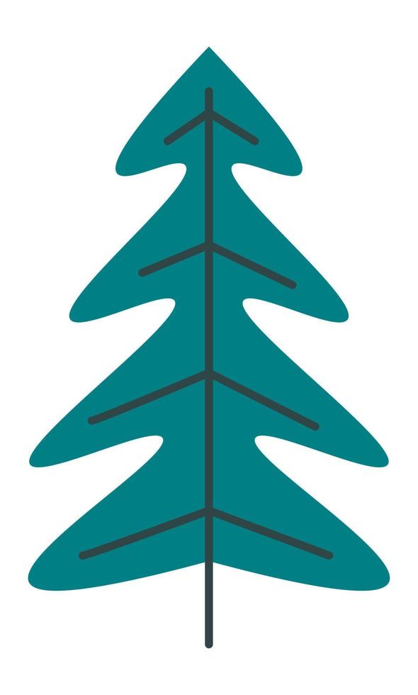 tall träd minimalistisk dekor för xmas och ny år vektor