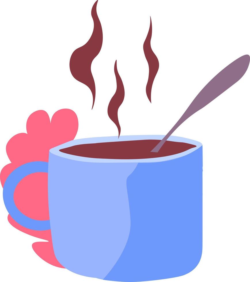 varm kaffe i kopp, värma dryck gott drycker vektor