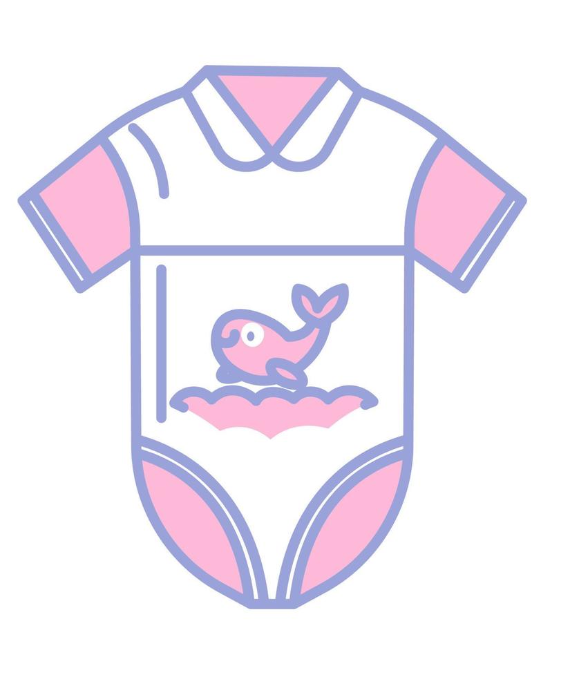 Babykleidung, neugeborener Bodysuit-Kleidungsvektor vektor