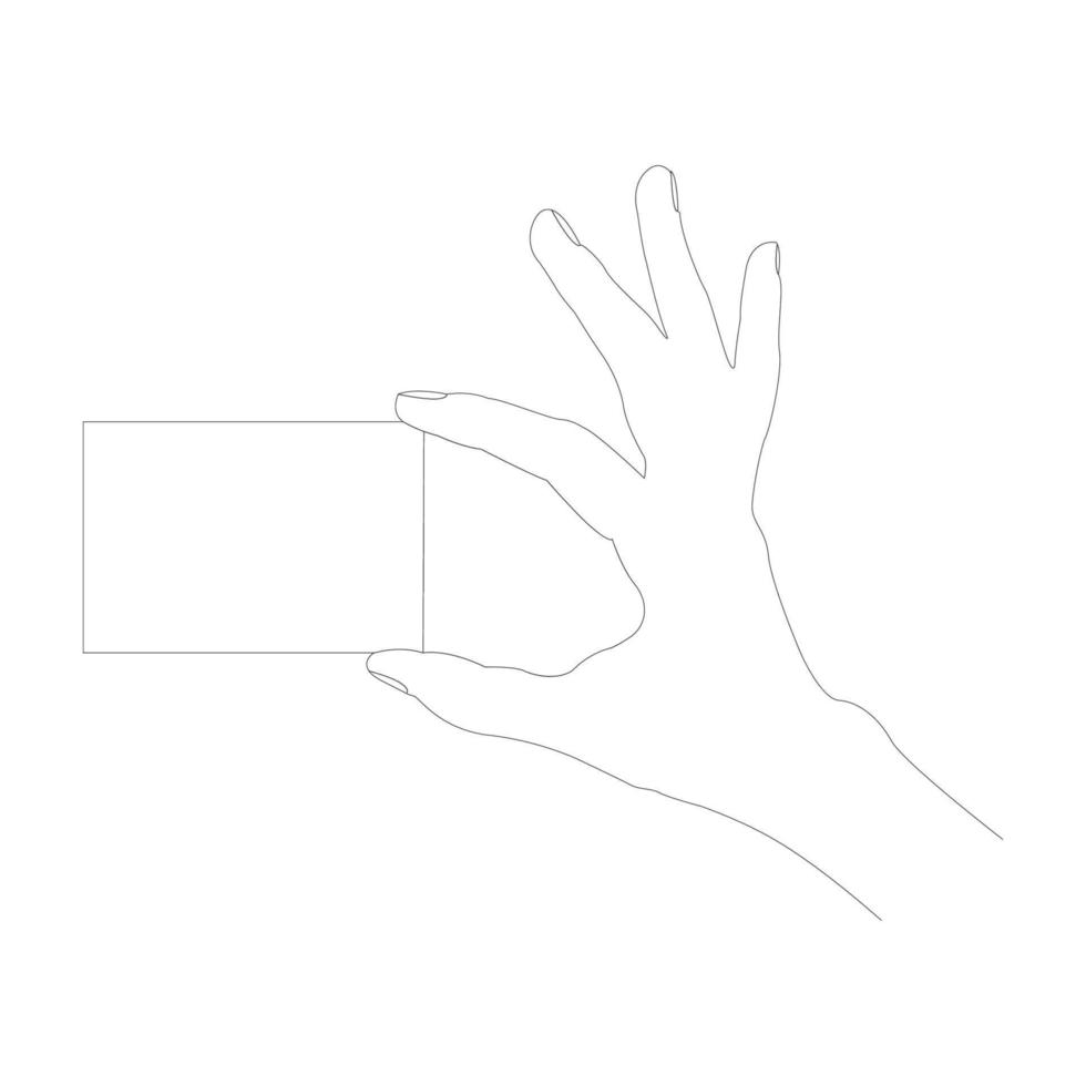 logotyp hand innehav kort illustration design vektor