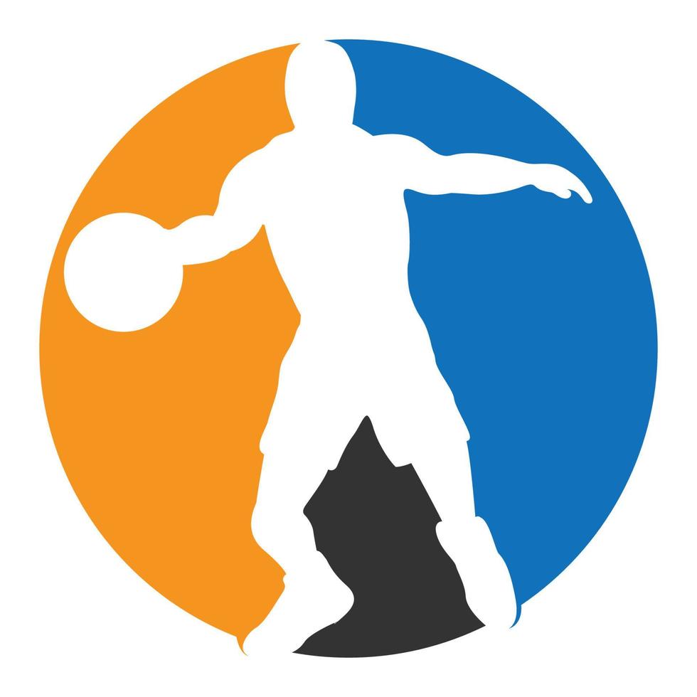 basketboll logotyp Vektor