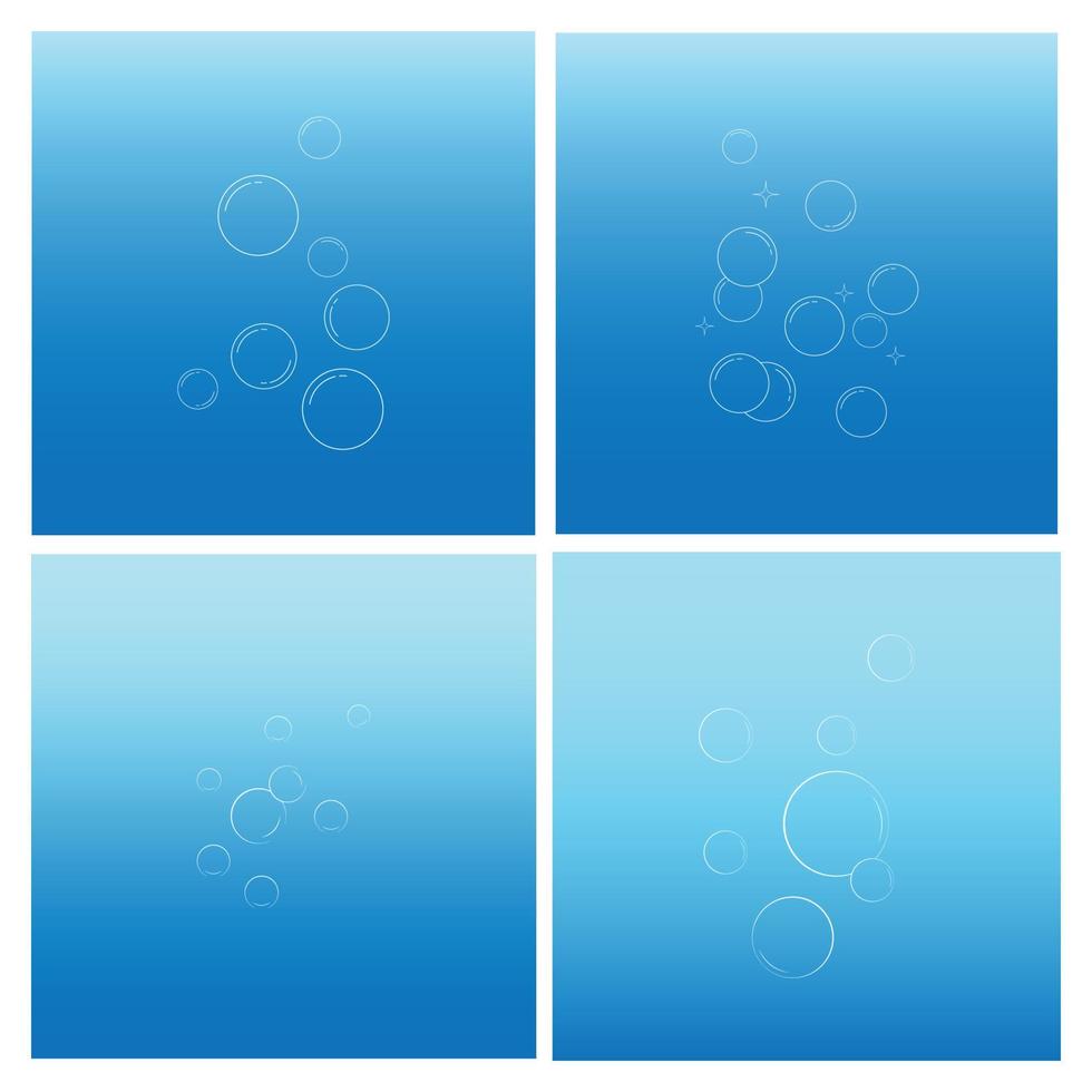 Wasserblasen-Logo-Illustrationsdesign vektor