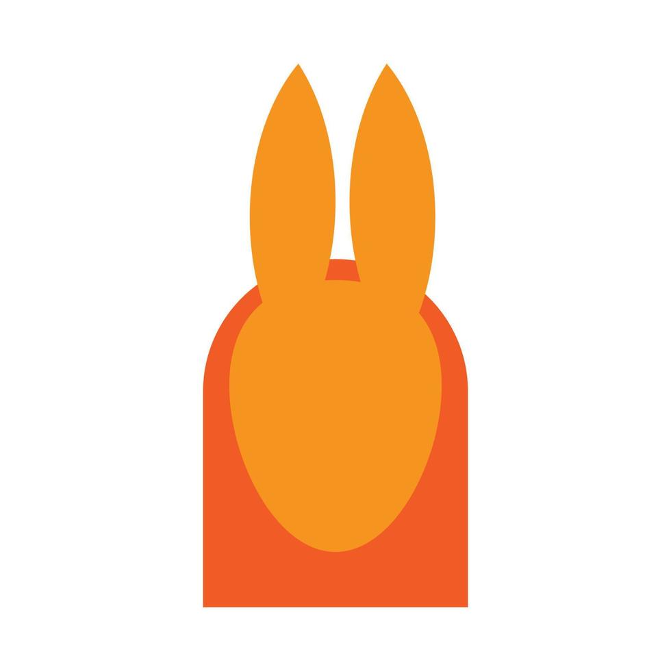 enkel och elegant kanin logotyp vektor mall