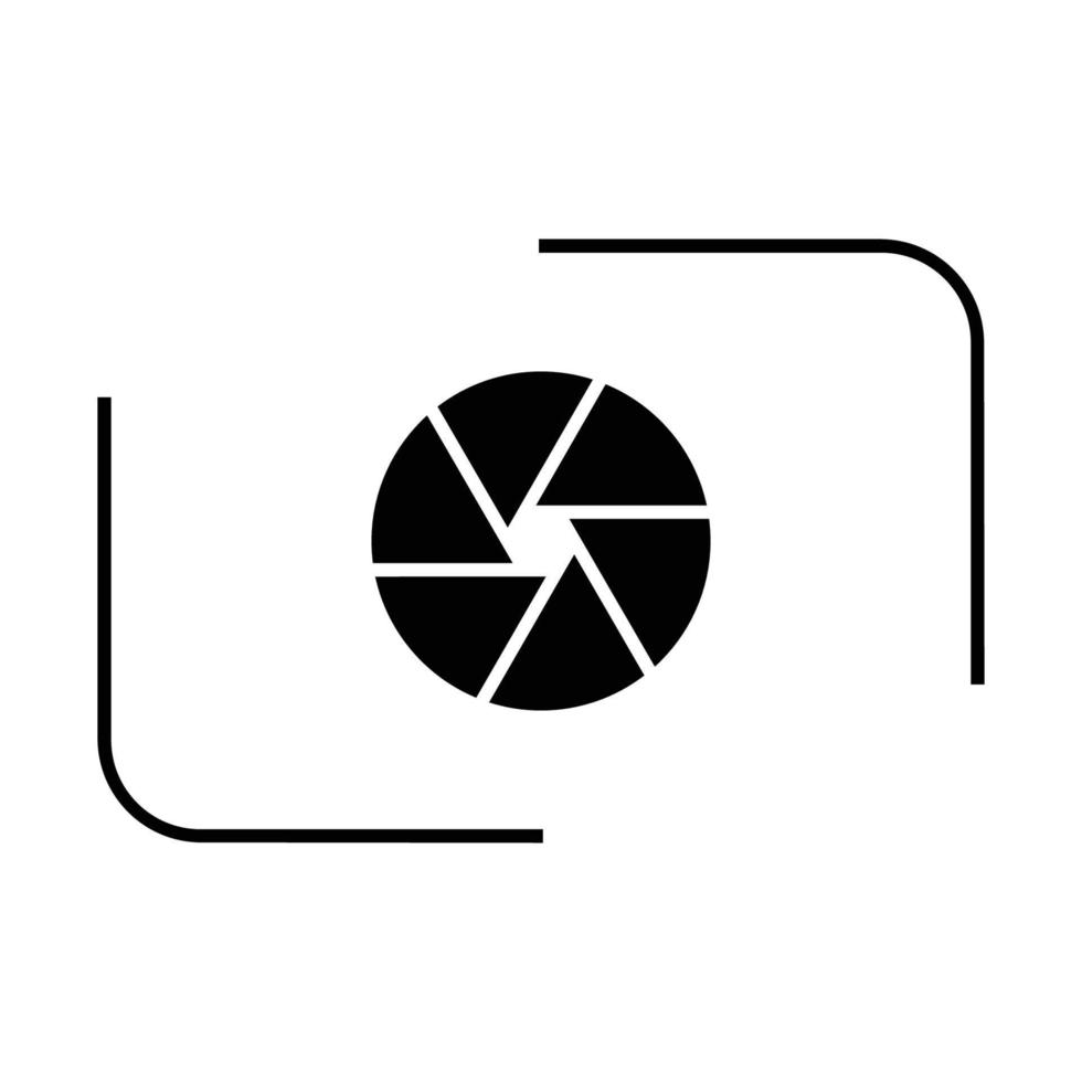 Kameraobjektiv-Symbol vektor