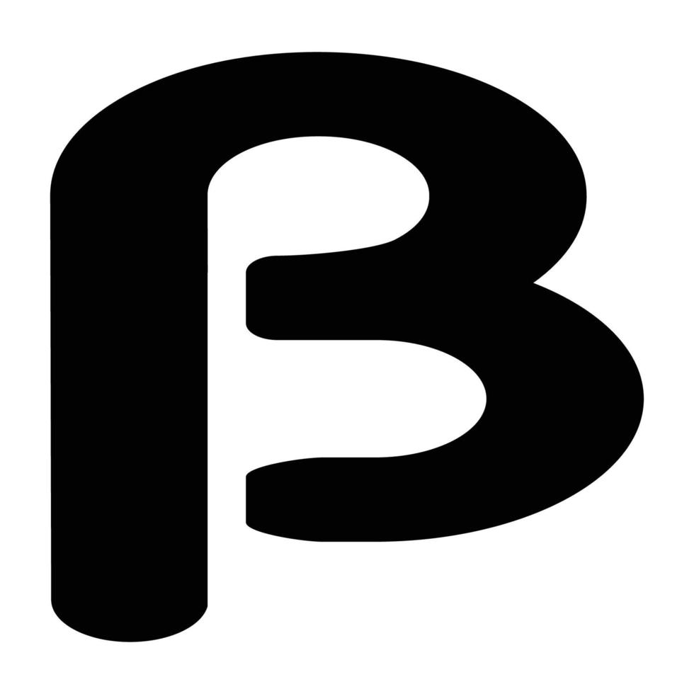 brev b logotyp design, modern logotyp mönster vektor