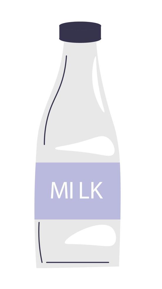 mjölk i flaska, bruka organisk Produkter och måltid vektor
