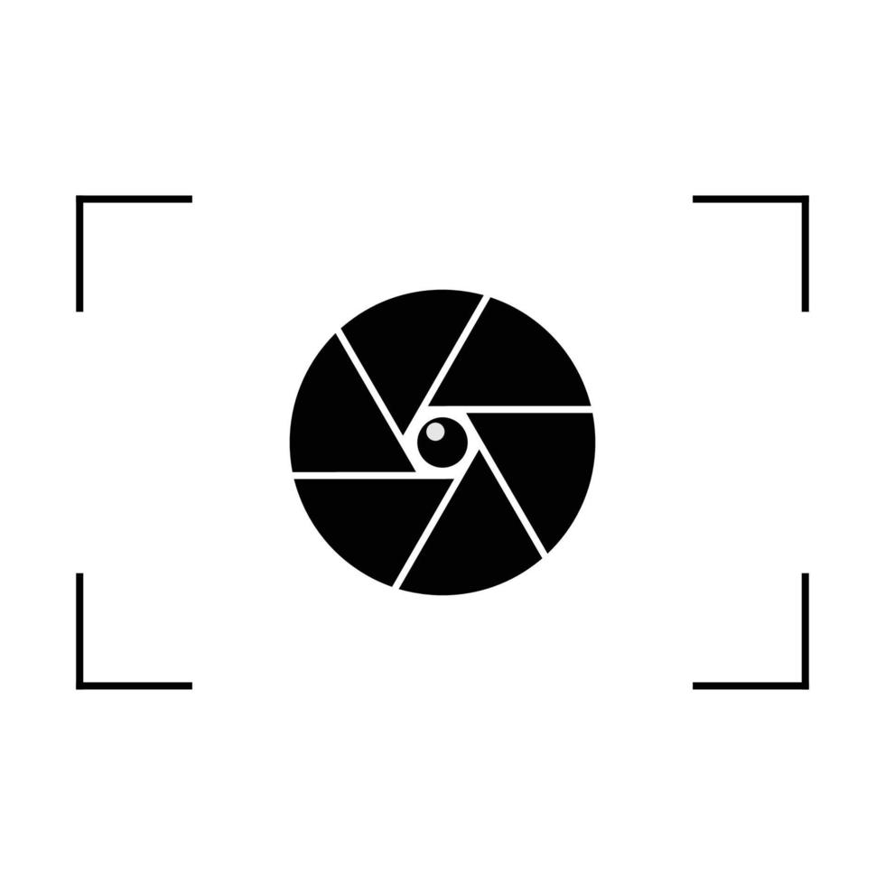 Kameraobjektiv-Symbol vektor