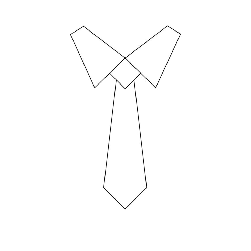 einfache Krawattenlogo-Vektorvorlage vektor