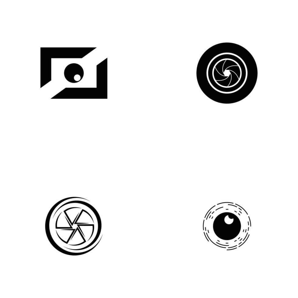 Kameraobjektiv-Symbol vektor