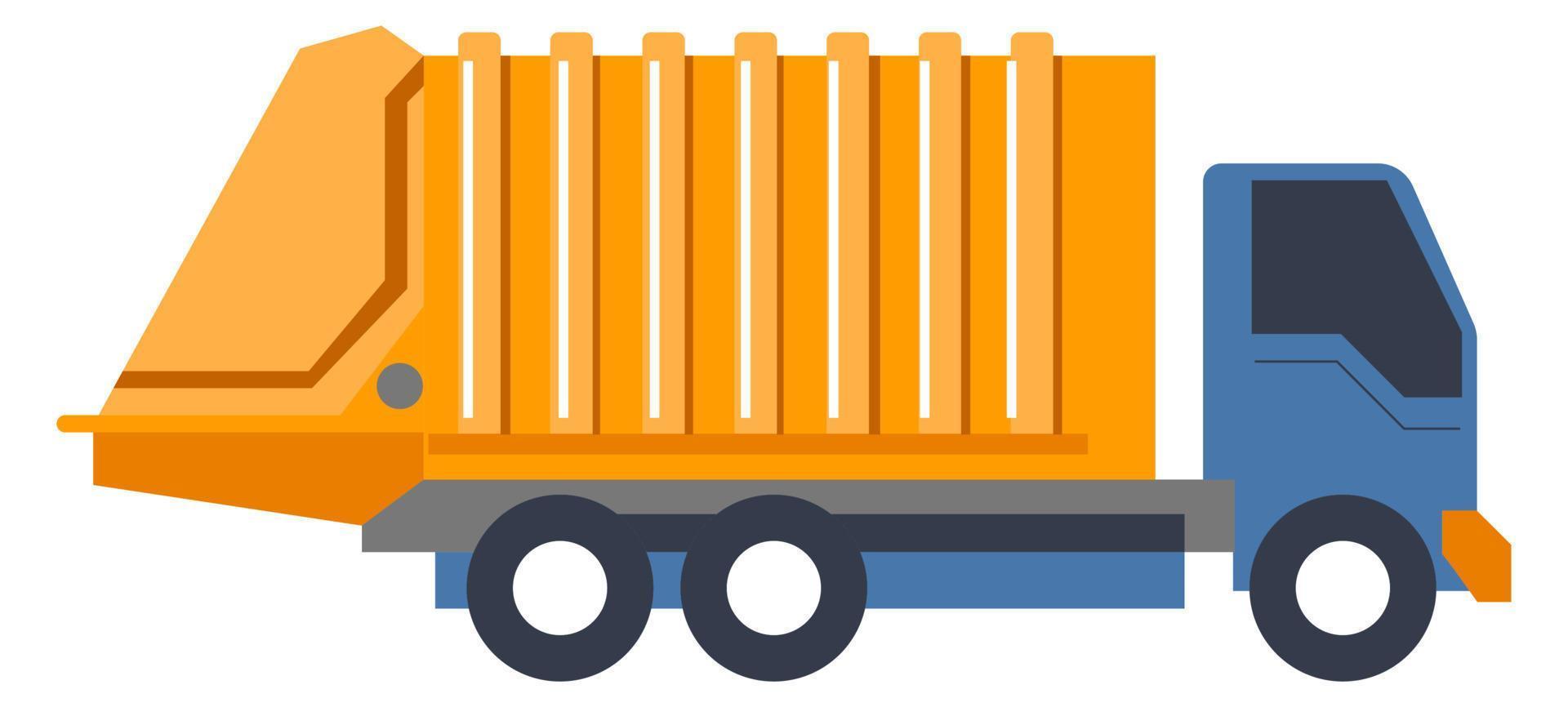 lastbil eller skåpbil, lastbil för transport leverans vektor