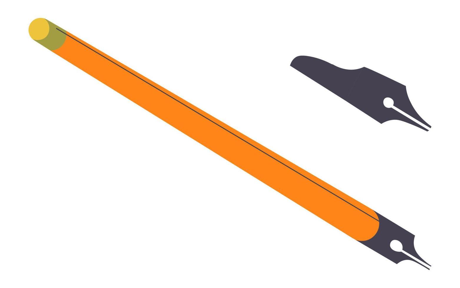 Stiftmesser, scharfes Instrument zum Schneiden von Vektoren