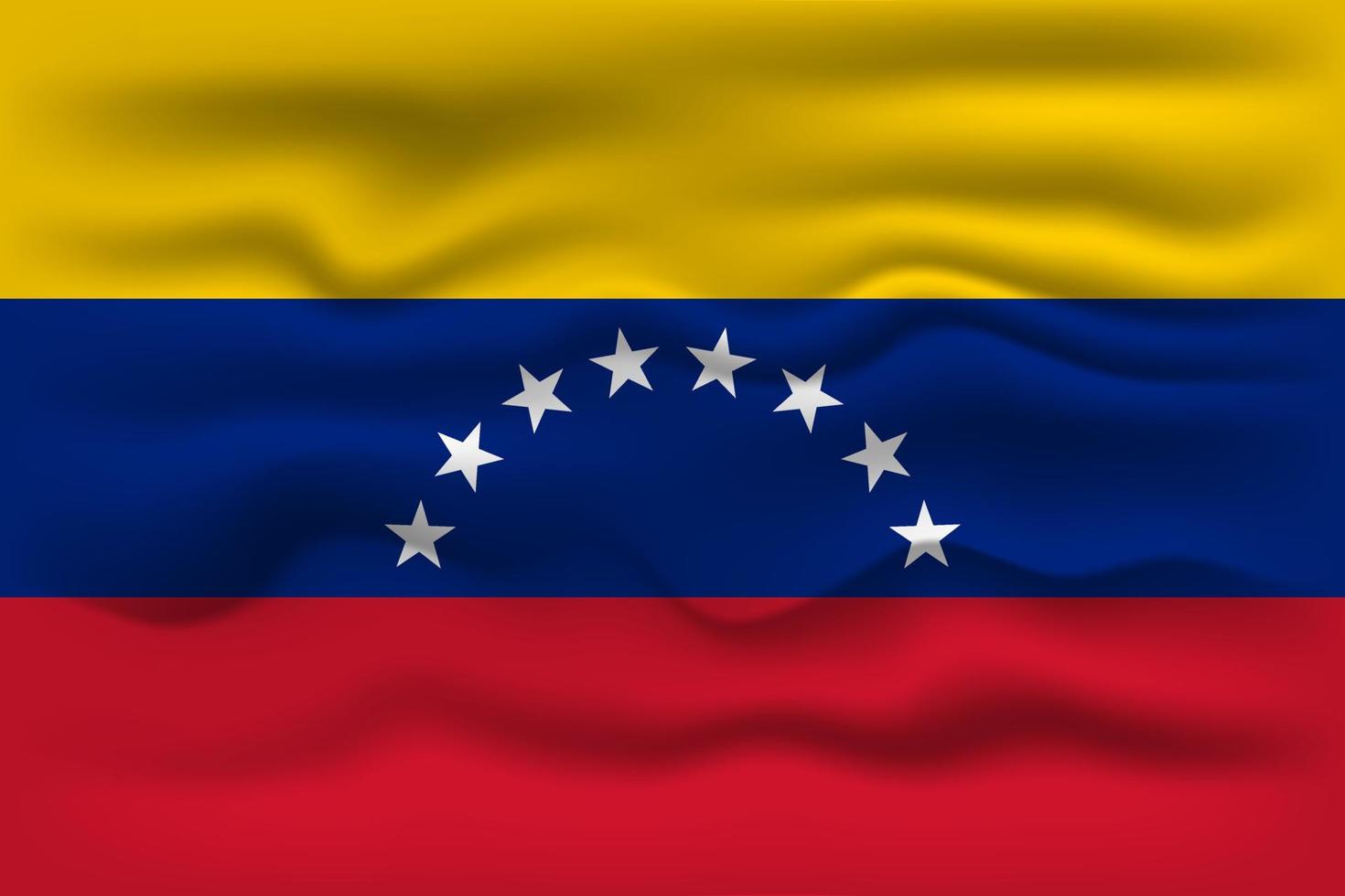 Wehende Flagge des Landes Venezuela. Vektor-Illustration. vektor