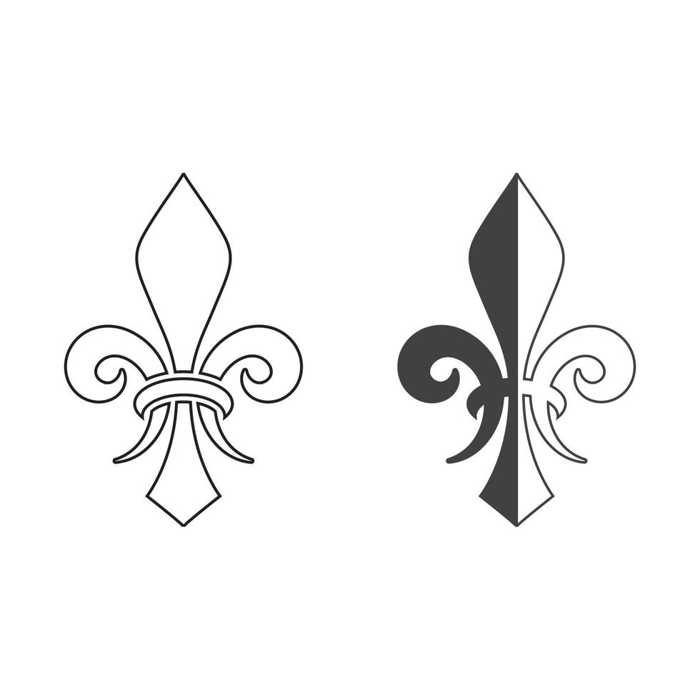 fleur de lis vektor ikon design