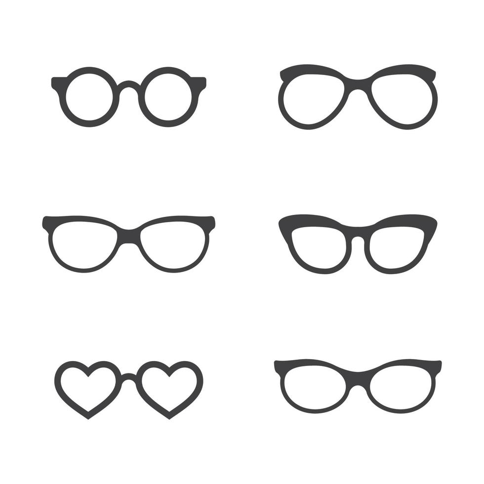 Brille Symbol Vektor Icon Design