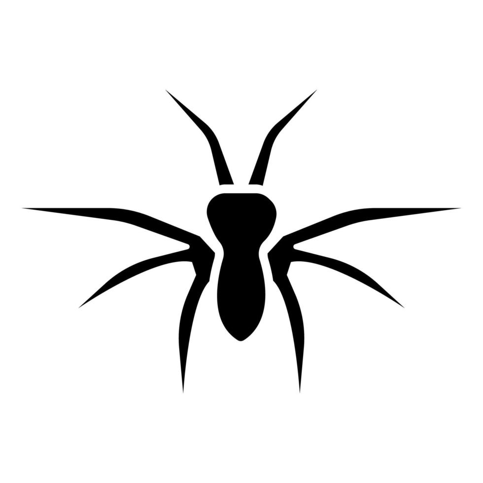 Spinnensymbol-Illustrationsvektor vektor