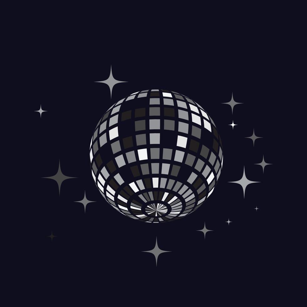 disko boll vektor ikon illustration