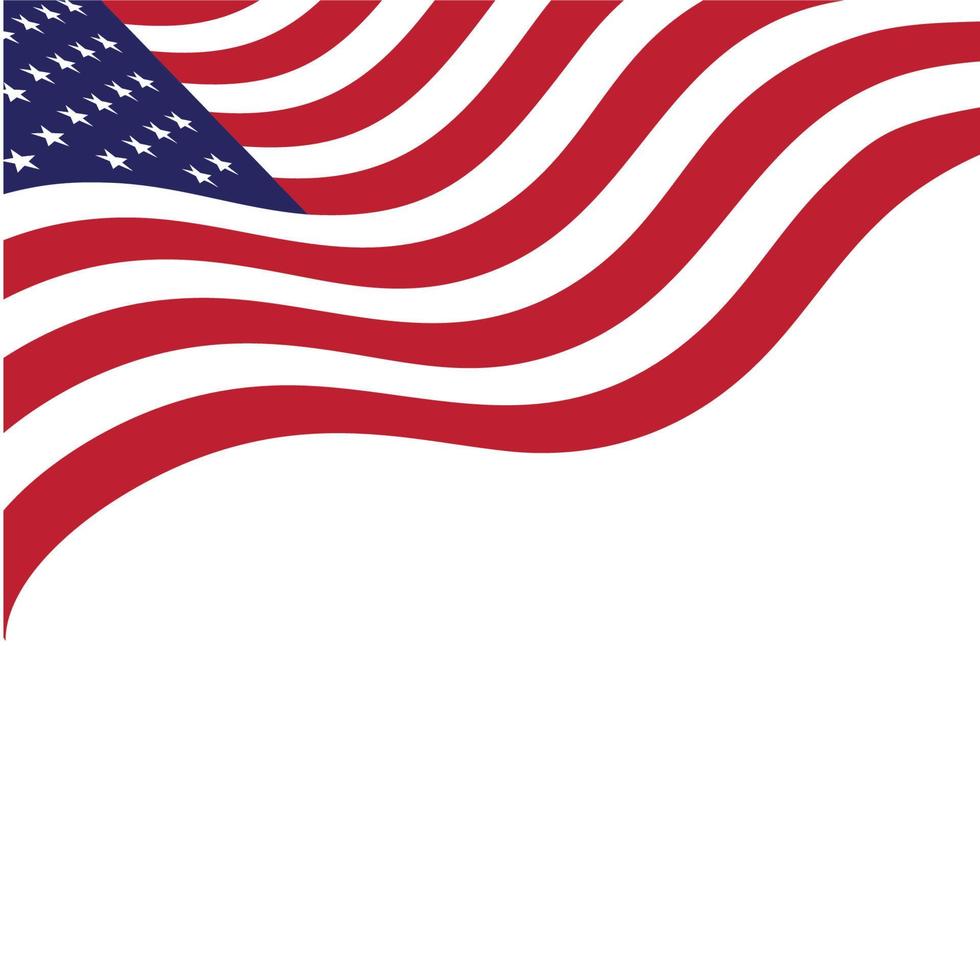 Flagge amerikanische Vektor-Symbol-Illustration vektor