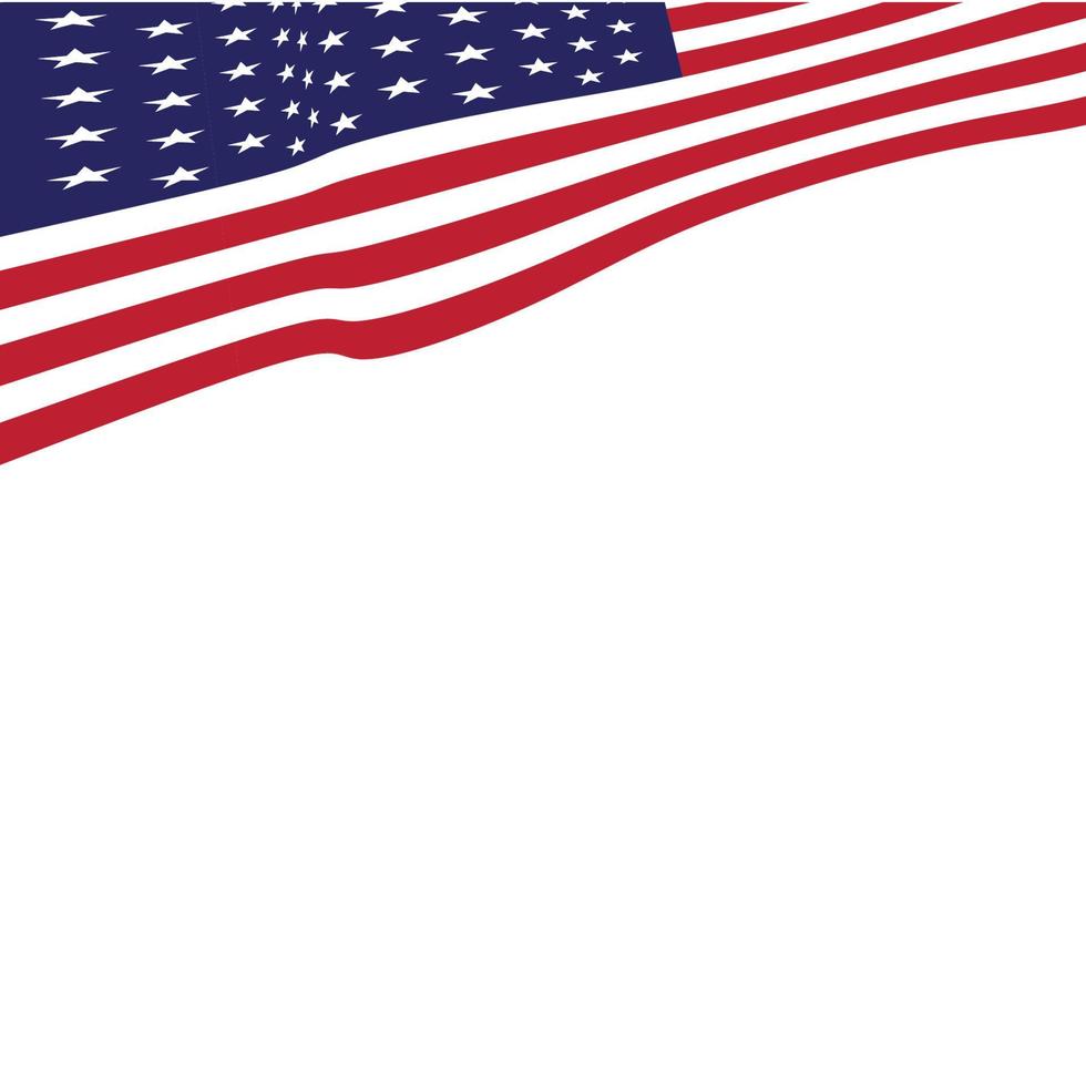 Flagge amerikanische Vektor-Symbol-Illustration vektor