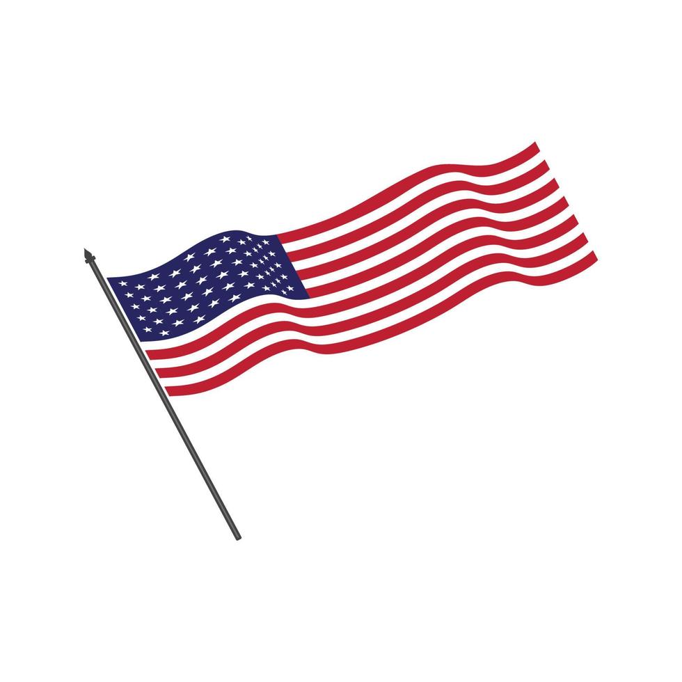 flagga amerikan vektor ikon illustration
