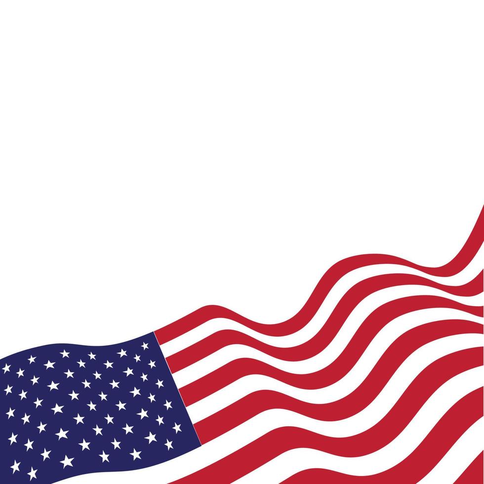 Flagge amerikanische Vektor-Symbol-Illustration vektor