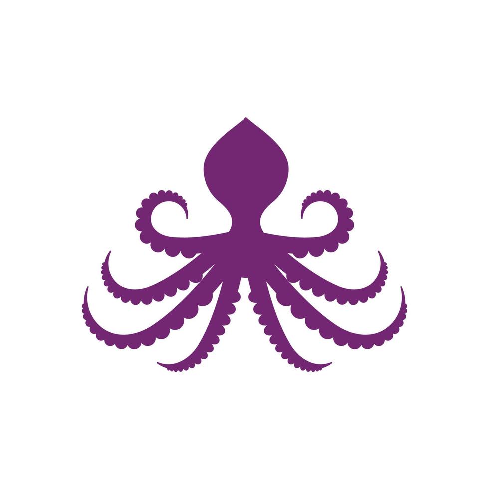 bläckfisk vektor ikon illustration