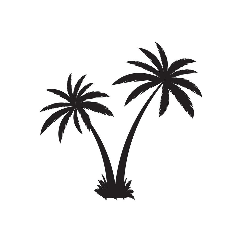 Palme Sommer Logo Vorlage vektor