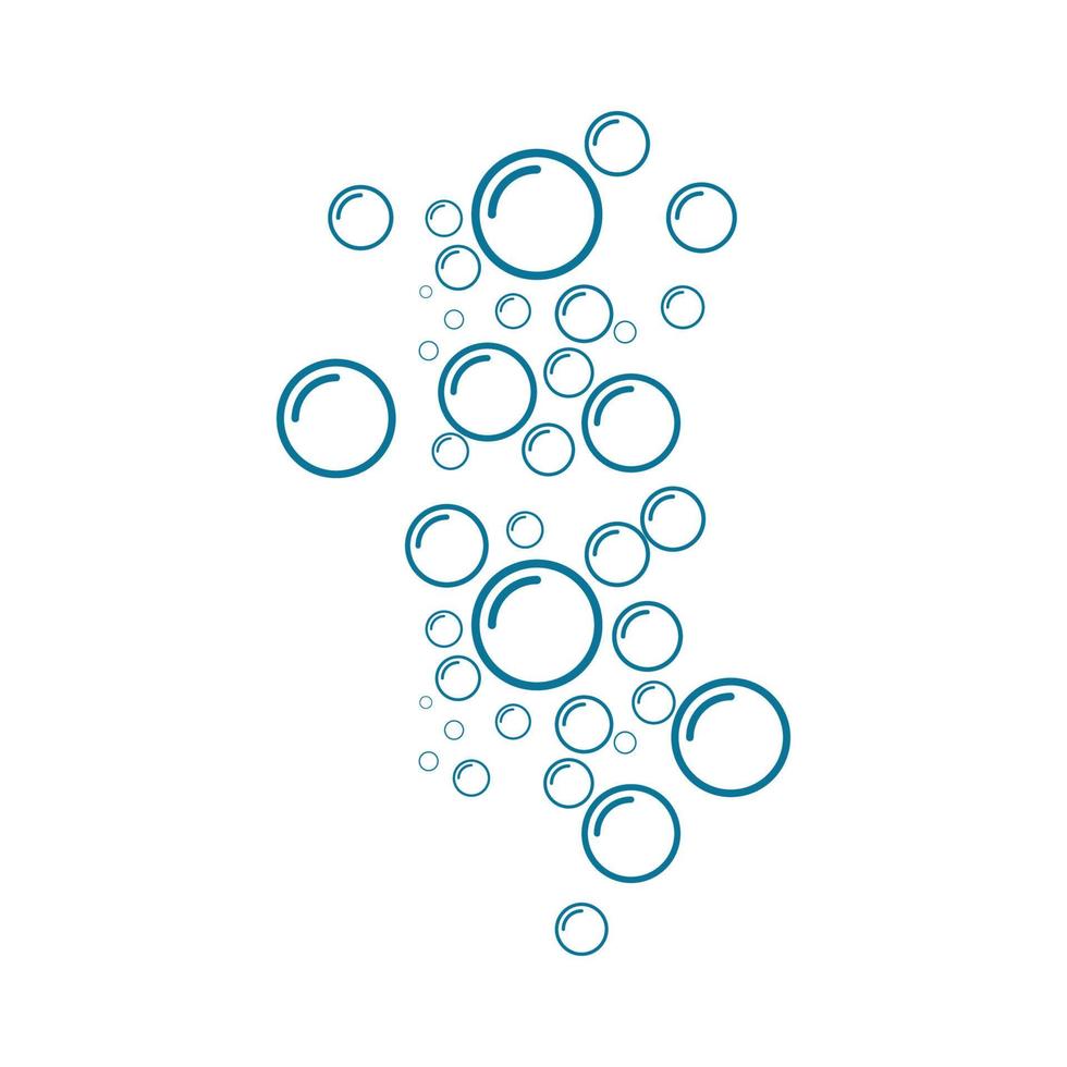 bubbla vatten vektor illustration