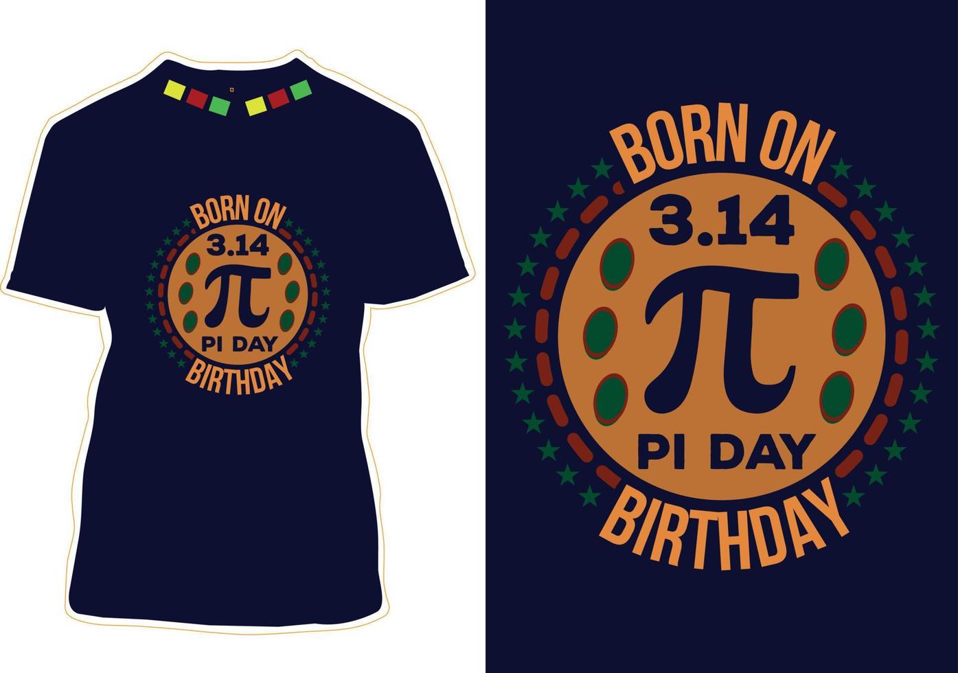 pi dag t-shirt design vektor