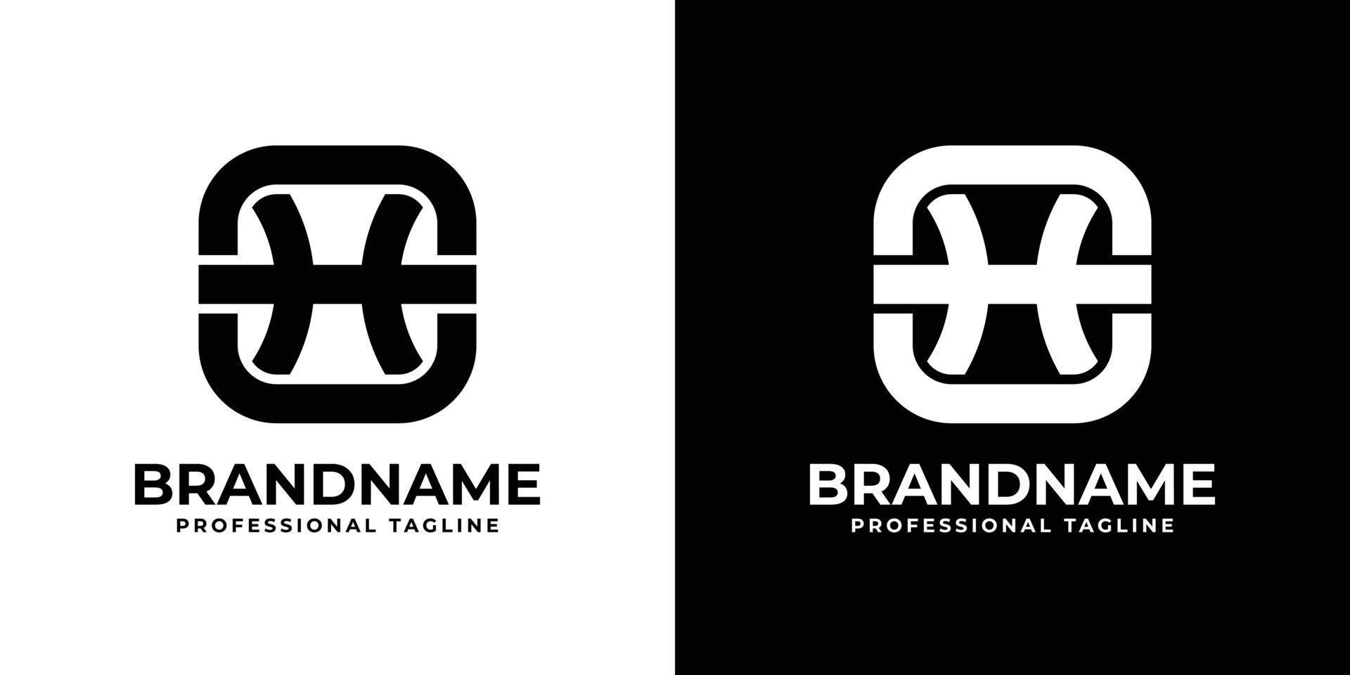 enkel åh eller ho monogram logotyp, lämplig för några företag med åh eller ho första. vektor
