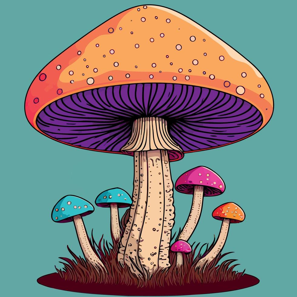 illustration av svamp svamp vektor