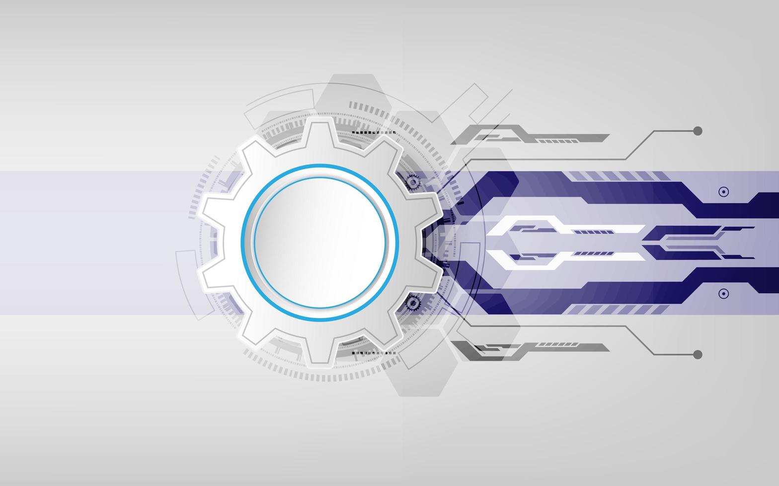 abstraktes technologisches Hintergrundkonzept mit verschiedenen Technologieelementen. Illustrationsvektor vektor