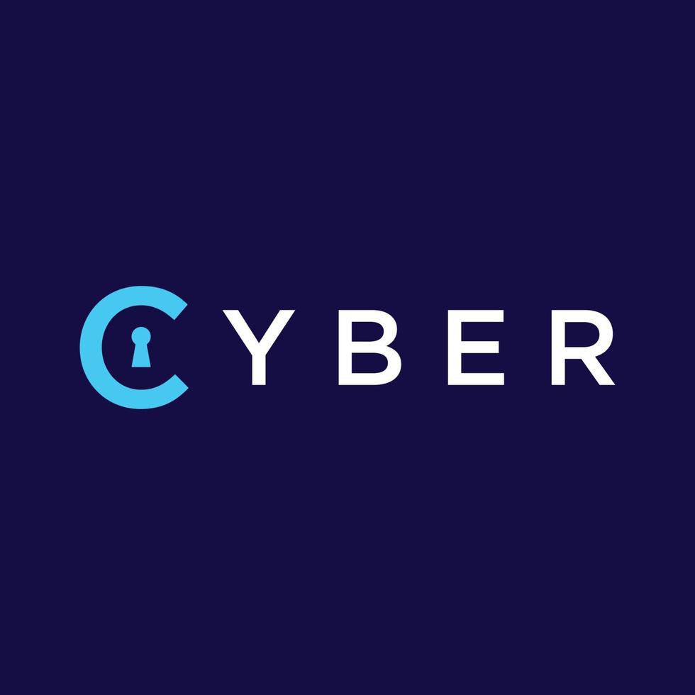 kreativ teknologi digital cyber säkerhet logotyp mall design med modern skydda och nyckel skydd begrepp. logotyp för företag, digital och teknologi. vektor